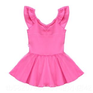 高档儿童纯软纱舞裙蹈服夏季 女童网纱蕾芭棉舞幼儿练功服考级服13