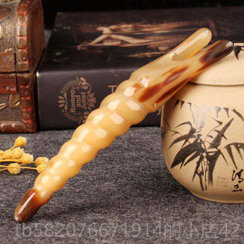 高档天面然白经水牛摩角眼部按器拨筋棒美容棒通用对眼点穴颈部络