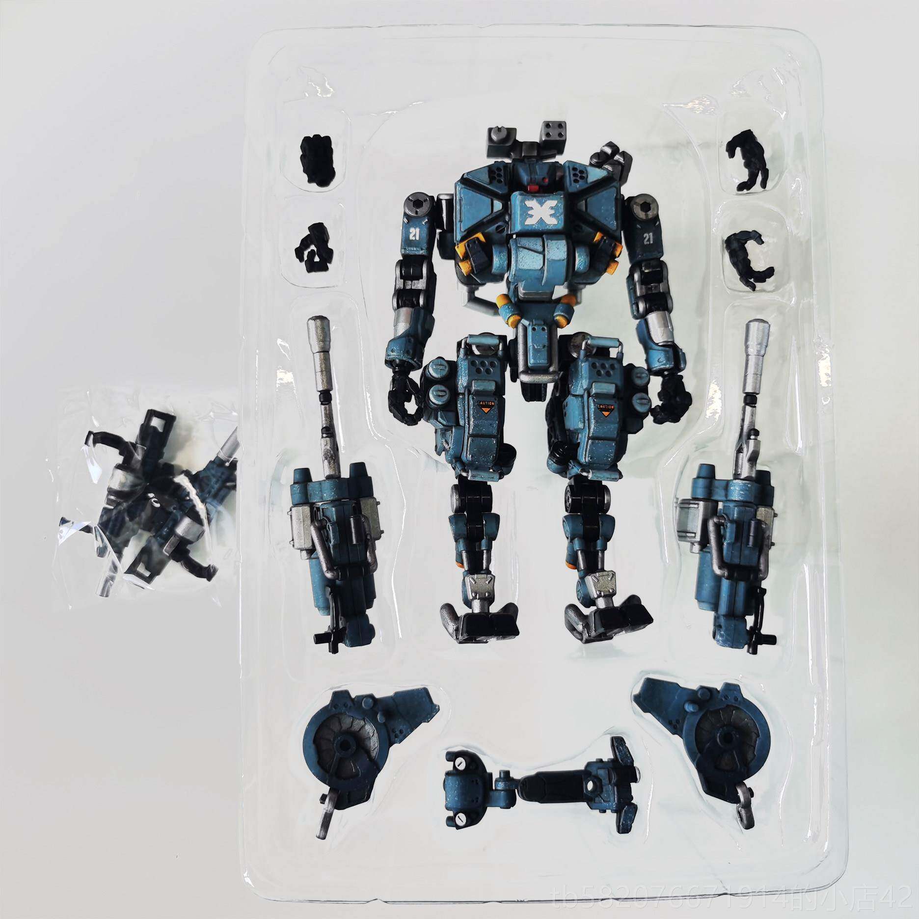 高档JYTOY暗源钢骨动机甲兵可变形玩具机器人成品人O塑料模型Figu