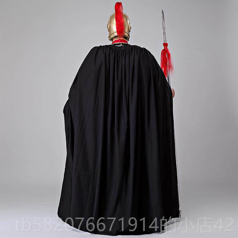 正品古装代男款演古盔甲将军大帅大将戏服岳飞服装金色铠甲出披风