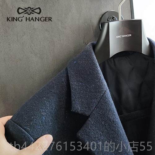 正品尚金领结黑色时奢轻实木衣架高端家用卧室衣挂木质护型无痕衣