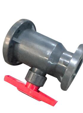 聚丙烯Pp Frpp法兰球阀灰色Pph直通式双法兰球阀集成管阀