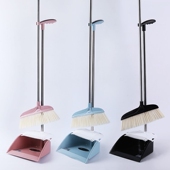 凯美达K 浅齿组合家用扫把软毛扫帚厨卫地刮扫地 724X扫把簸箕套装