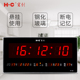 宏创万年历电子钟表挂钟客厅卧室静音时钟挂墙表时尚 家用挂表壁钟
