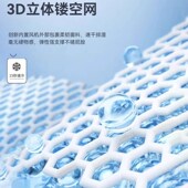 汽车腰靠夏季 通风制冷护腰靠背垫车内座椅透气散热冰凉腰枕带风扇