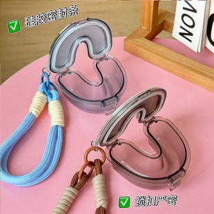 隐形牙套收纳盒正畸牙齿矫正器小巧便携密封防漏保持器浸泡盒