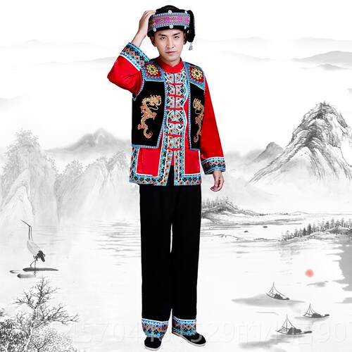 高档新苗族演土家族服装出女湘西少民服族成人服装瑶数族彝族舞蹈
