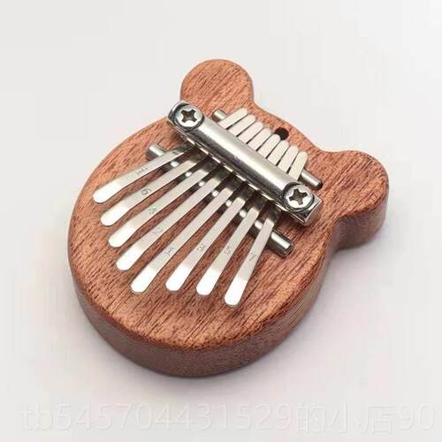 正品迷拇指琴卡林巴透明水晶木质8音你初学童者器音乐玩具儿乐小