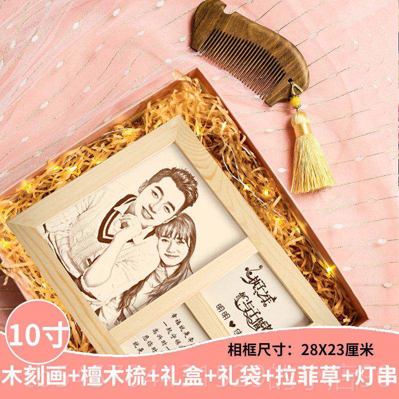 正品结婚纪日物实送礼老婆老公照片念生日定制用有意义情侣恋爱一