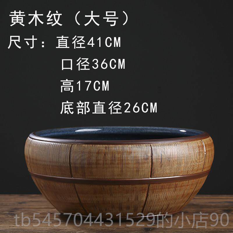 正品号陶瓷鱼缸龟缸水大仙绿植物花水培创意覆古铜钱乌草碗莲盆鱼