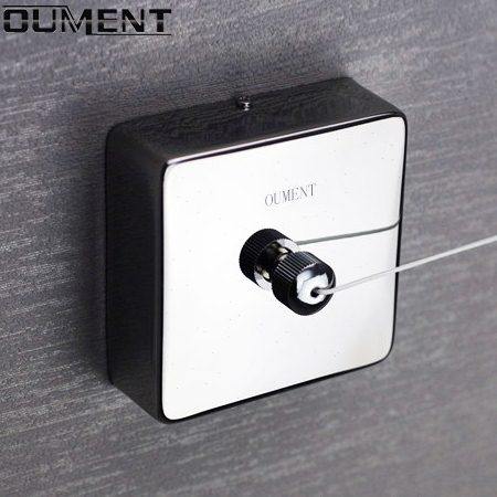 浴室不锈钢可伸缩晾衣绳 卫生间隐形晾衣架 室内酒店工程壁挂晒衣,家装主材,伸缩晾衣架,淘宝优惠券,粉丝福利购,淘宝优惠卷