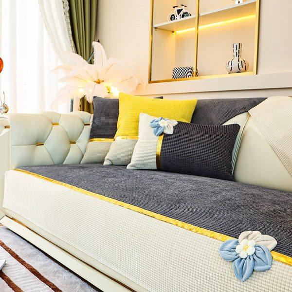 玉米绒沙发垫冬季加厚防滑高档坐垫子简约现代沙发套罩靠背巾盖布,居家布艺,沙发垫,淘宝优惠券,粉丝福利购,淘宝优惠卷