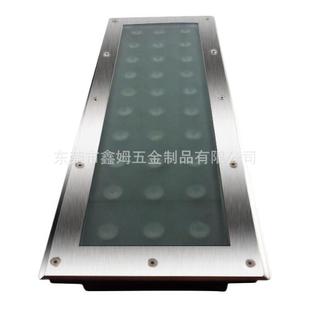 三年不锈钢304地埋线条灯暖白DMX512自动变化七彩36W长条形埋灯