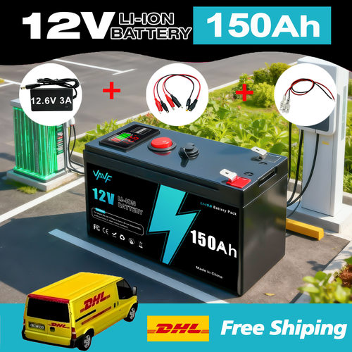 12V150AH锂离子电池组，3S7P胶壳原装带电量显示屏双USB接口品质