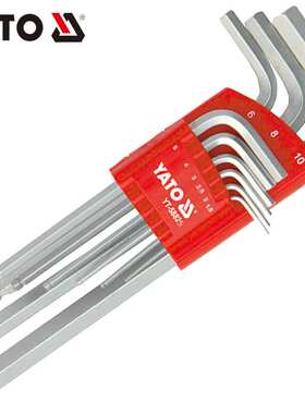 易尔拓（YATO）内六角扳手 高档球头内六角扳手组套9件套YT-58825