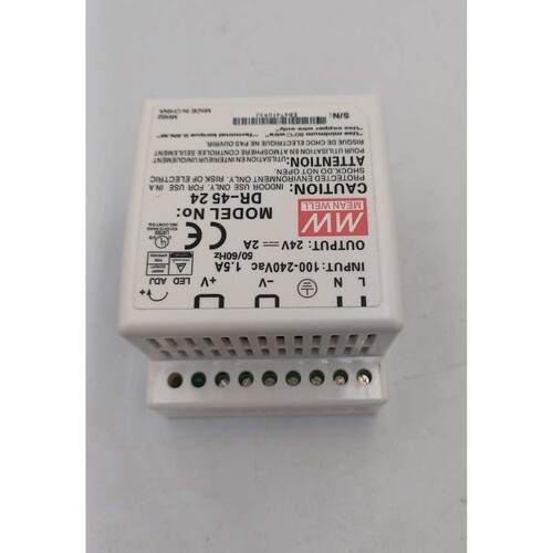 DR-4524 明纬导轨开关电源45W工业用输出DC24VDC15VDC12VDC5v