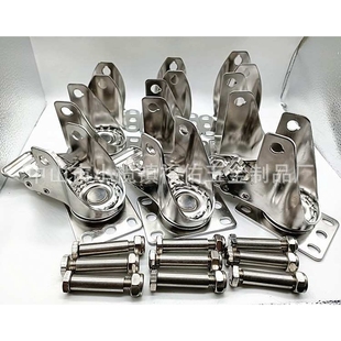 厂家直供3寸4寸5寸加厚不锈钢万向脚轮支架 活动架子轮子支架现货