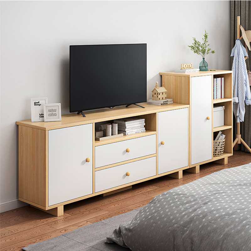 3Y电视柜收纳储物柜一体加边柜组合简易加高款小户型主卧高柜落地