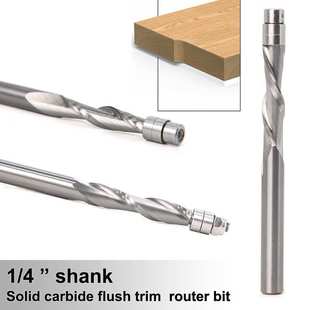 优利可 1/4柄6mm柄立铣刀整体硬质合金仿形修边刀亚马逊货源爆款