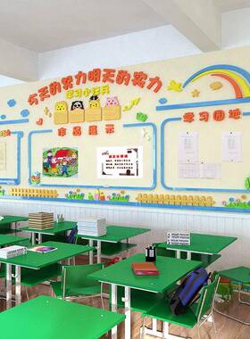 O5MQ小学班级文环化墙教室置布装饰学校走廊墙面背景标语F76M9S58