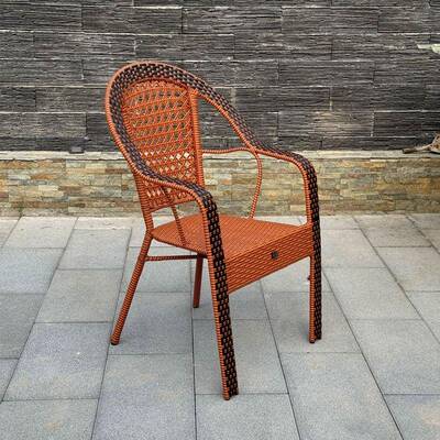 家用单椅人台藤椅阳结实耐用椅不累久SEC坐年人老椅子舒服藤编靠