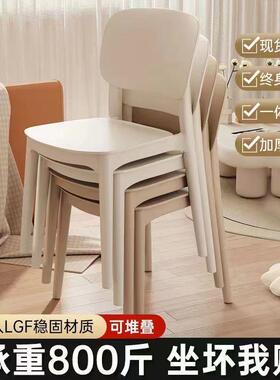 SLD塑料桌凳椅子靠背用凳子家加厚成人宿舍结实子学生书客餐厅餐