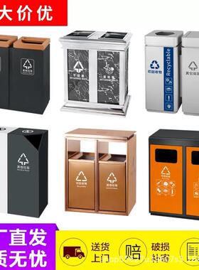 圾桶酒店大堂桶立式售楼处宾馆垃走廊推LJ-301拉不锈钢垃圾带烟缸