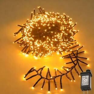 圣诞树灯YVH串L节E闪D鞭炮灯3线8功能庆彩灯灯圣诞布置婚装扮