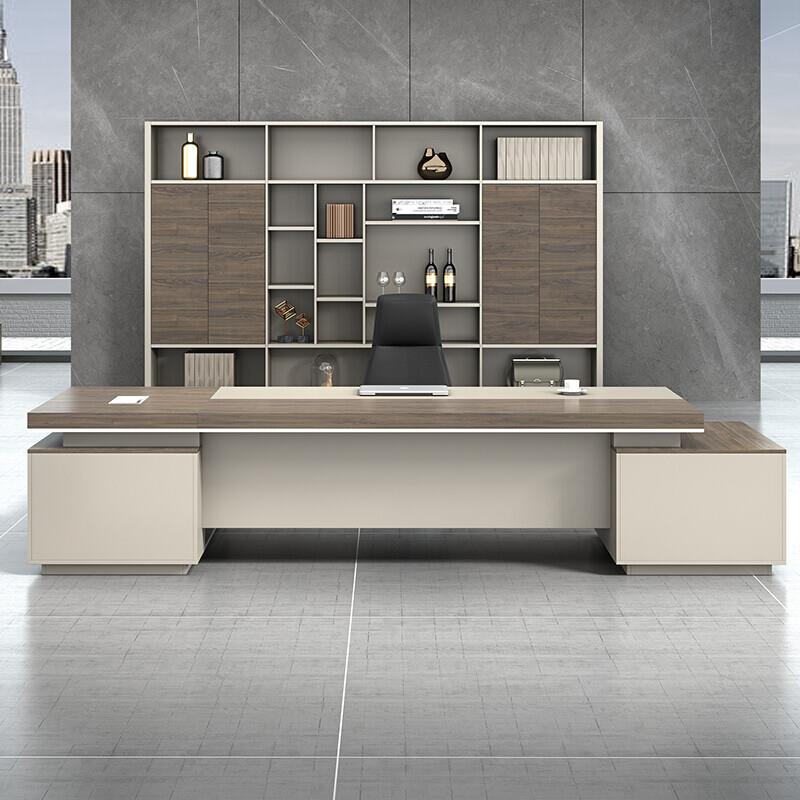 上海工厂老板桌总裁单人公桌椅B0SS-866组桌合大班台主管经理纳桌