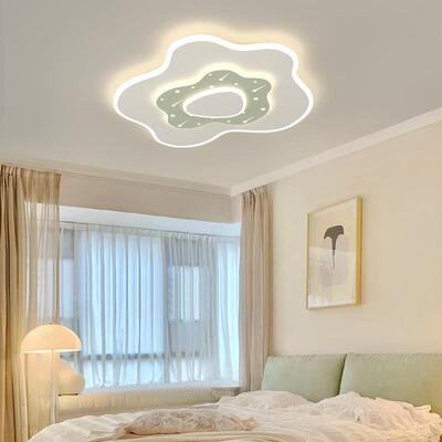 吸顶灯光谱护简眼卧室全灯语约现代星星智能音遥控新款384创意灯