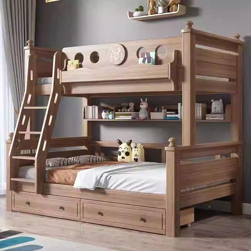 鹅掌楸实下床双层床两层木高低DSV床双人床上上下铺床木床儿童子