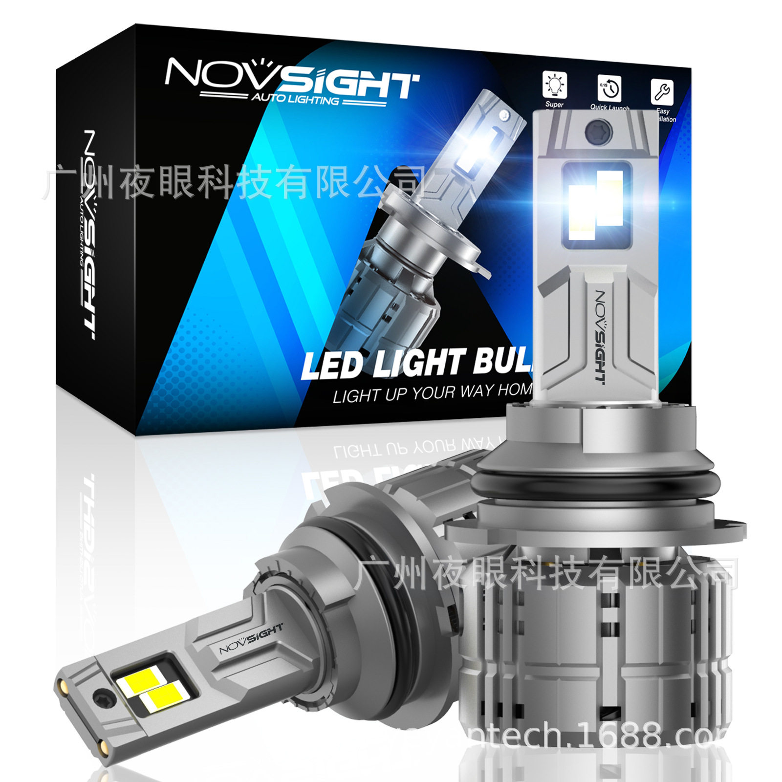 NOVSIGHT N60系列 LED车灯跨境热卖新款通用灯泡 汽车LED大灯