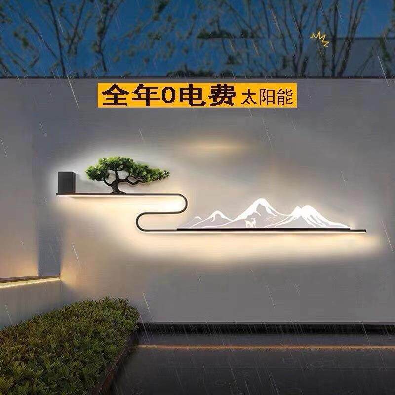 户外花墙园别墅莱明围墙造景壁灯院中子室外防水景观院新式雪山庭