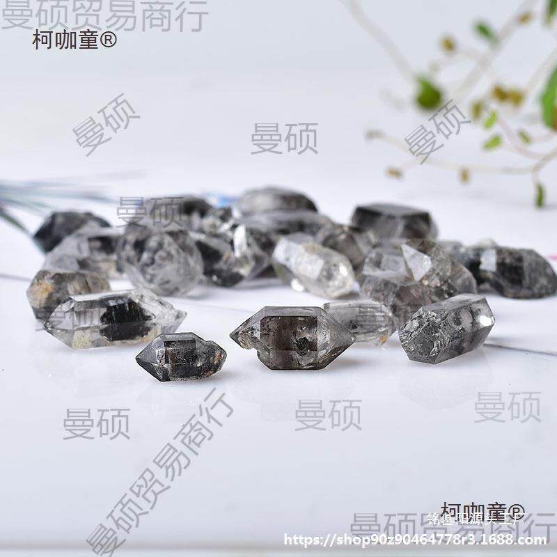 蒙白闪水灵晶双尖柱赫尔双尖柱白石水晶双头钻柯咖童麦原太保
