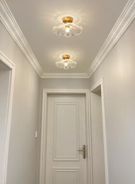 台灯轻奢网红荷过道灯走廊灯复古叶吸顶灯67578日式厅入户玄关阳