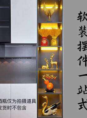 直热卖家居摆件五套树TZ脂酒柜件高档电视柜播设摆创意玄关高档客