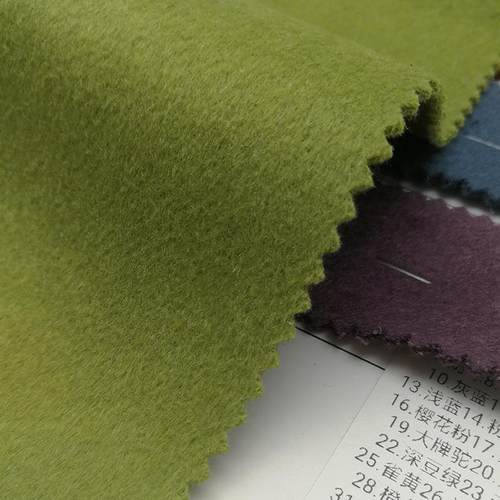 5羊0毛双面料绒顺毛呢EFI料秋冬加厚大衣外套精面毛呢毛纺布面料