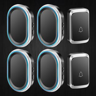 超远距离门铃无穿线用易安装智能遥控电子二防水门玲家墙A80二拖