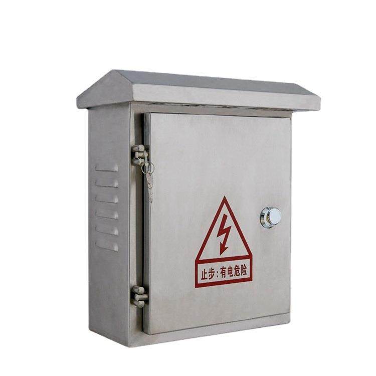 不锈250*300*钢配电箱力监控动电表控制箱304外户防雨充电水桩保