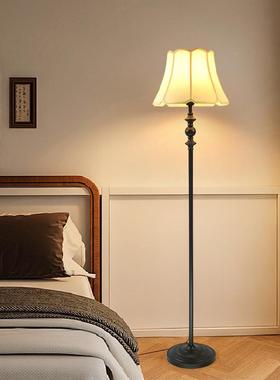 美复式灯古卧落地327家用现代客厅沙发布艺落地灯室床头台灯婚庆