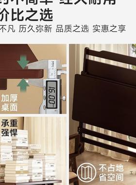 折叠学习桌子书学生免安办FWG装卧业室家用桌写作小户型电脑简易