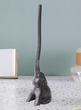 D555大象纸巾架装饰面摆创件意时尚塑动物摆雕件厨房家居和桌装饰