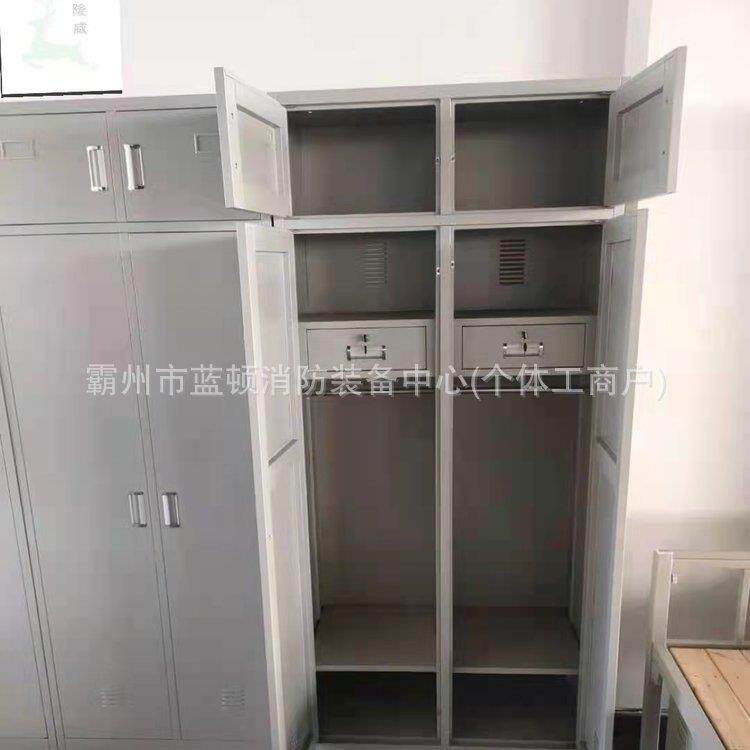 士兵两门物品房宿舍单层床QYT营钢制双加厚层柜床钢制更衣柜