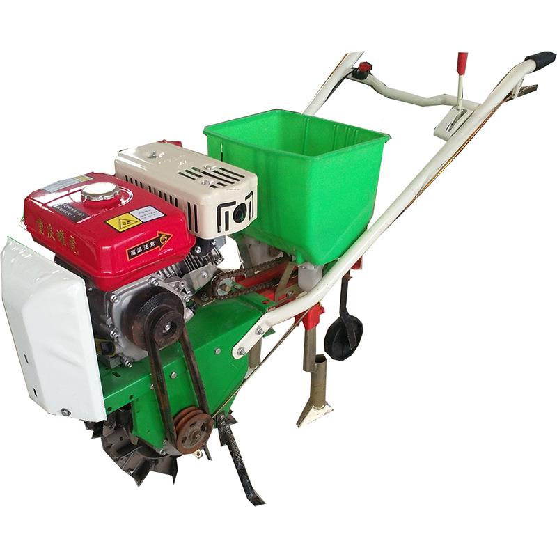 手汽油扶CDJ玉米播机双行施播种一体机精田间套种播肥种机