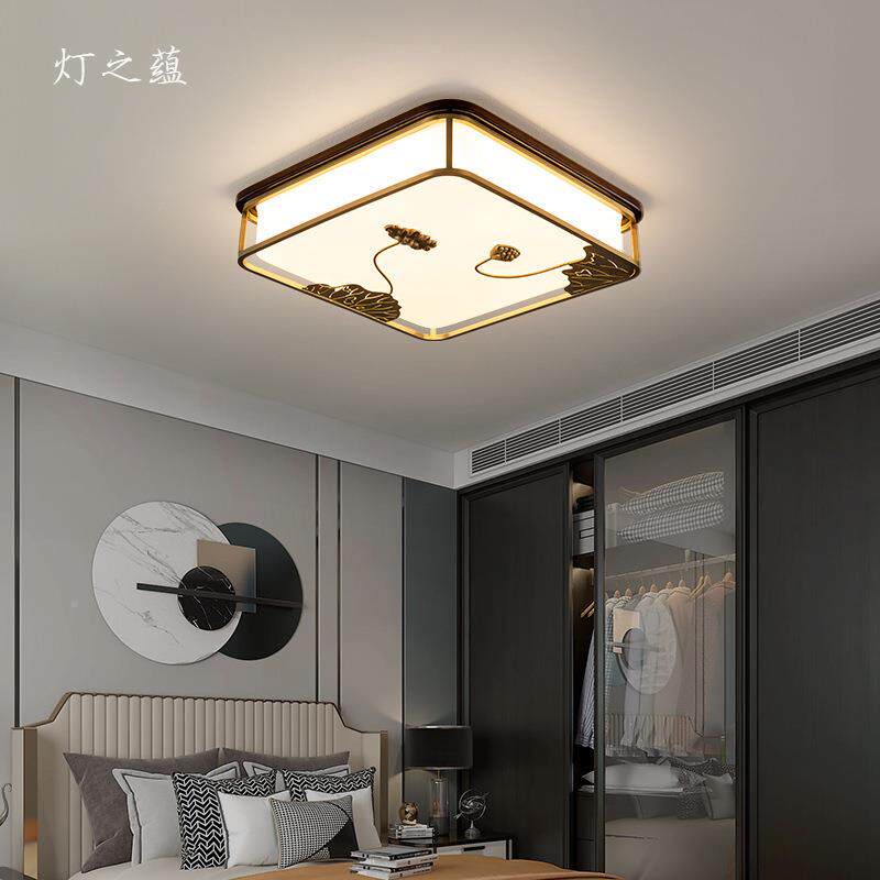 新中式客厅吸顶灯e卧室主414灯中国l气风d别墅大餐厅灯书房灯具套