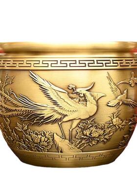 拉各丝款五牛缸百鸟朝以凤龙缸富贵吉祥缸1111缸及种铜缸