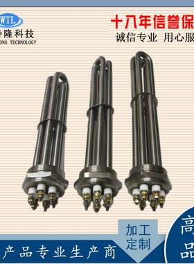 能螺纹丝扣水箱加管QJF2寸电丝扣法兰热管热220太阳水箱电加热管