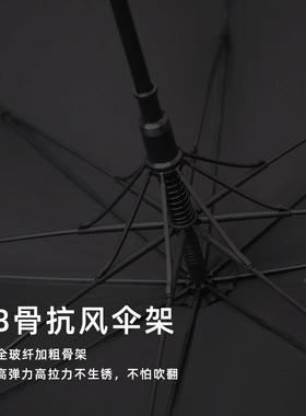 PARA结C风HASE英伞伦长柄雨男士大号自动71加固暴雨实抗黑色logo