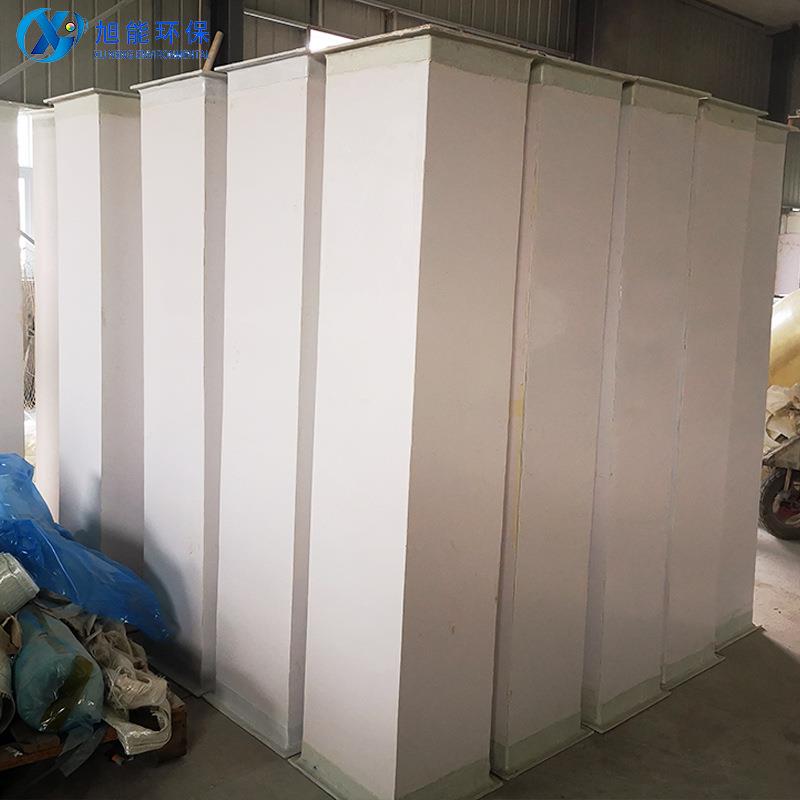 老旭能白色有璃机玻璃风636管耐酸碱钢胶衣面玻钢矩形风管耐化