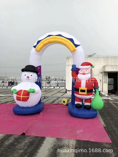 圣诞雪人气模 气拱门 气模厂家 款式多样可一站式购买